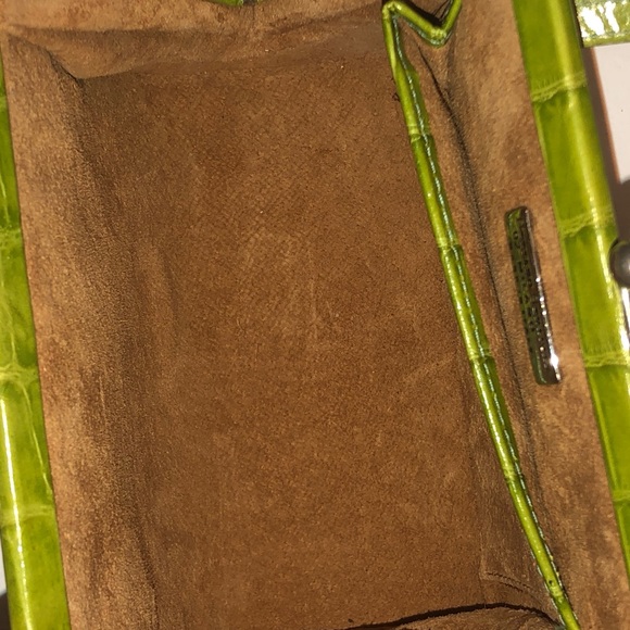 Stefano Serapian Green Croc mini top handle bag - Picture 10 of 15